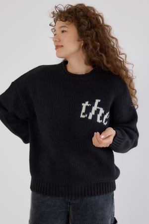 ローゲージジャガードニットトップス