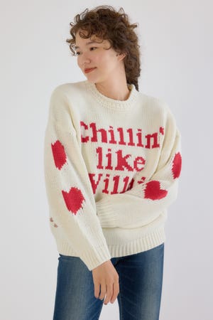 ローゲージジャガードニットトップス