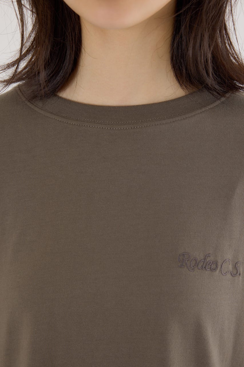 ラウンドヘムロングスリーブTシャツ KHA FREE