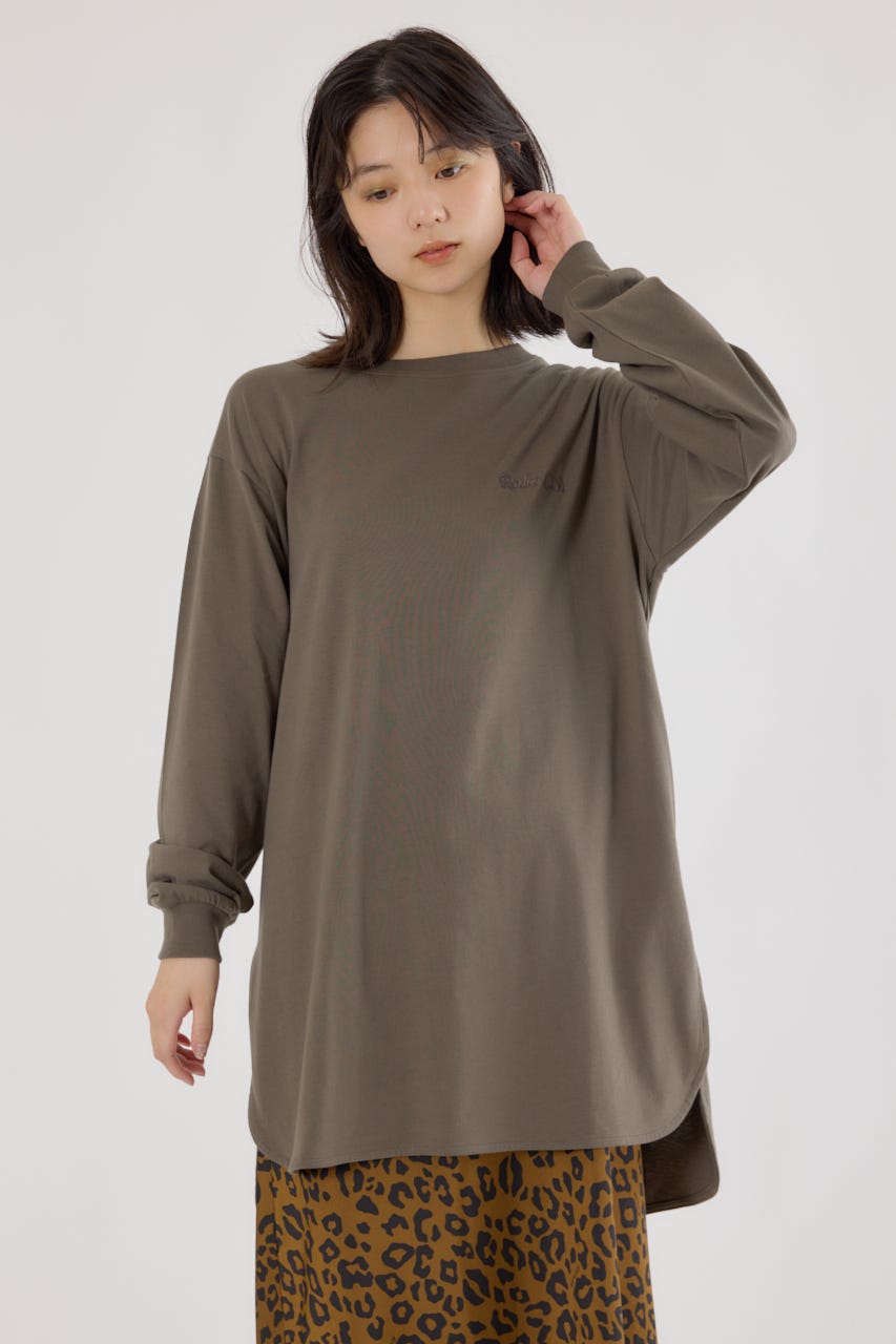 ラウンドヘムロングスリーブTシャツ KHA FREE