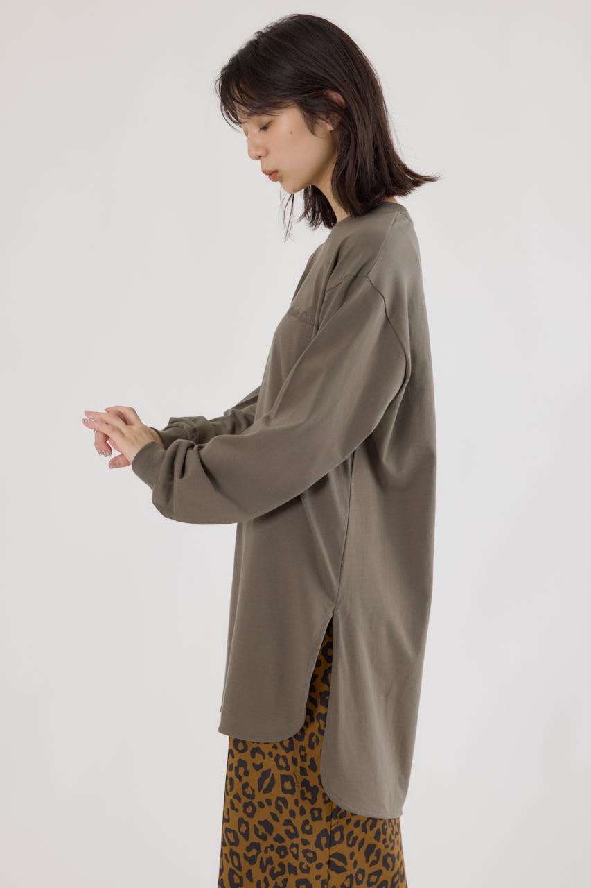 ラウンドヘムロングスリーブTシャツ KHA FREE