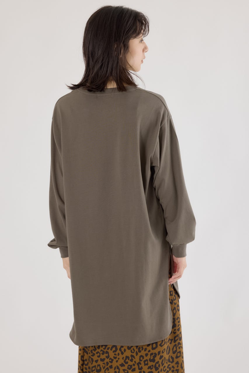 ラウンドヘムロングスリーブTシャツ KHA FREE