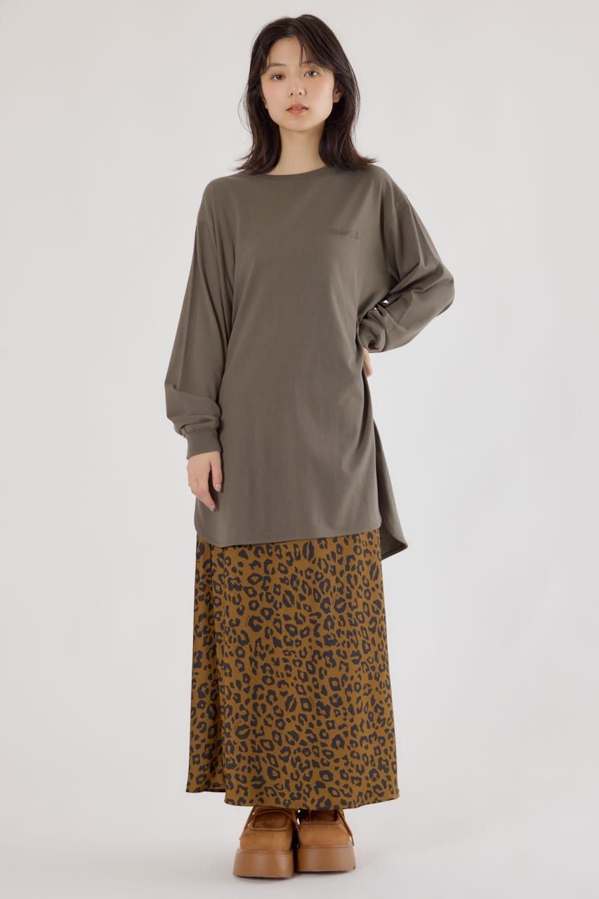 ラウンドヘムロングスリーブTシャツ KHA FREE