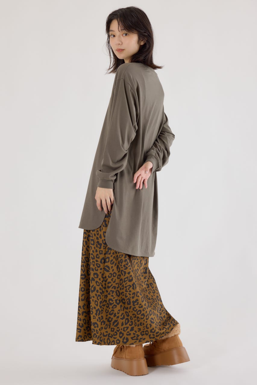 ラウンドヘムロングスリーブTシャツ KHA FREE