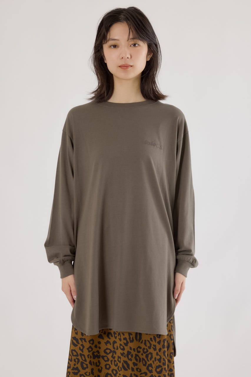ラウンドヘムロングスリーブTシャツ KHA FREE