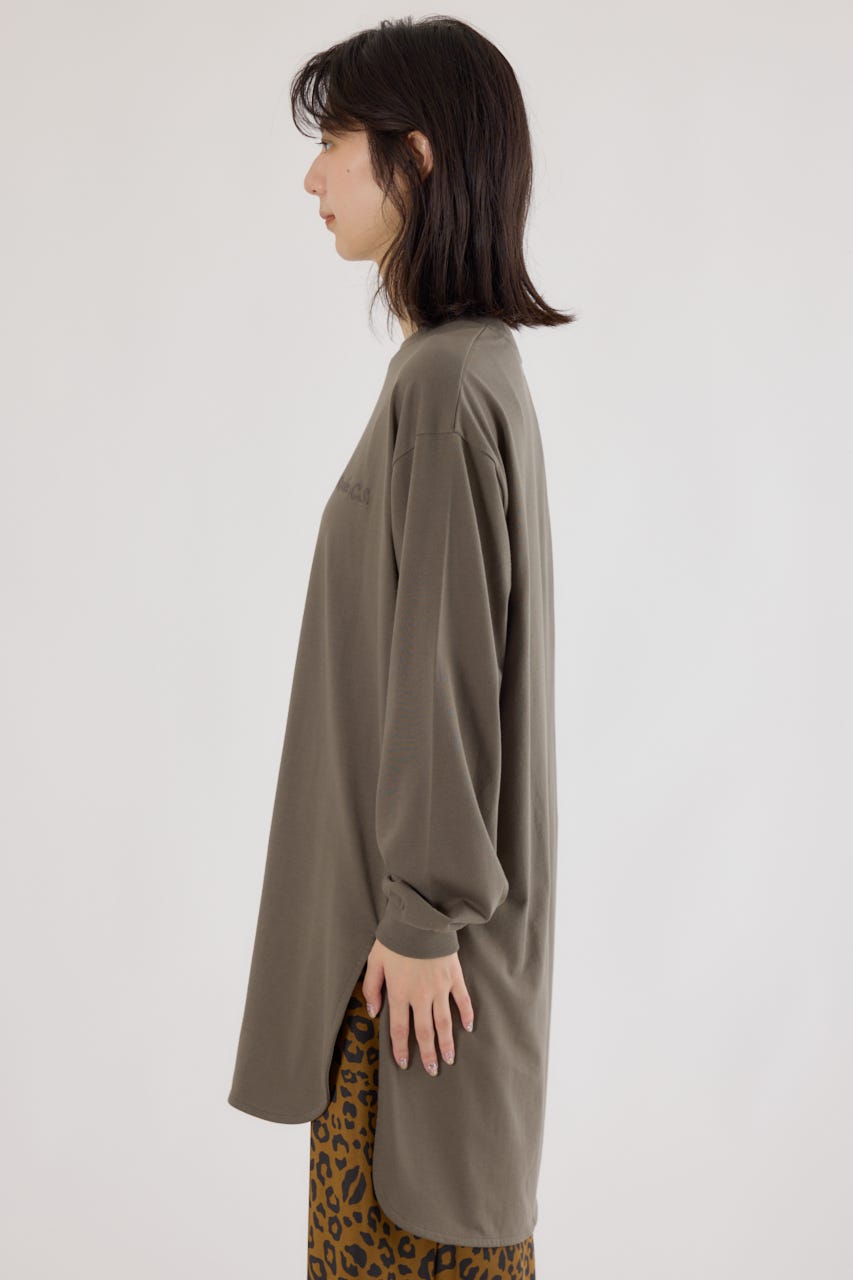 ラウンドヘムロングスリーブTシャツ KHA FREE