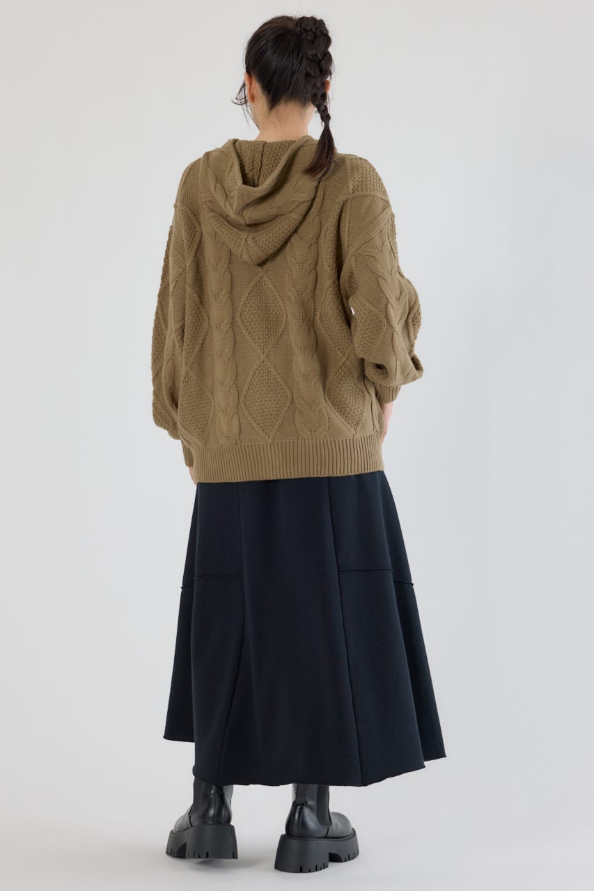 ランダム切替スウェットスカート BLK FREE