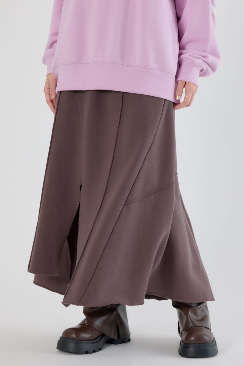 ランダム切替スウェットスカート BRN FREE