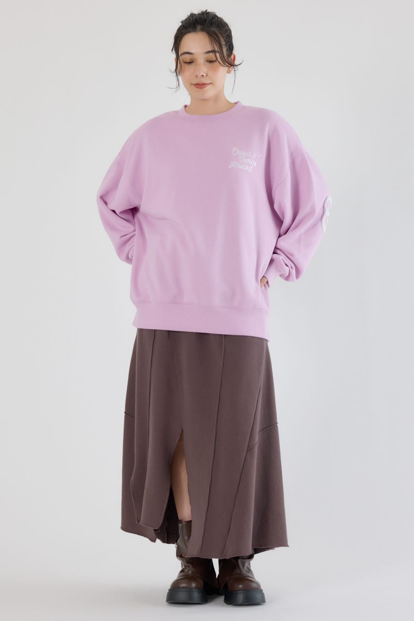 ランダム切替スウェットスカート BRN FREE