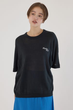 ルーズドルマンニットトップス