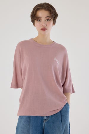 ルーズドルマンニットトップス