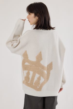 ビッグクラウンニットトップス