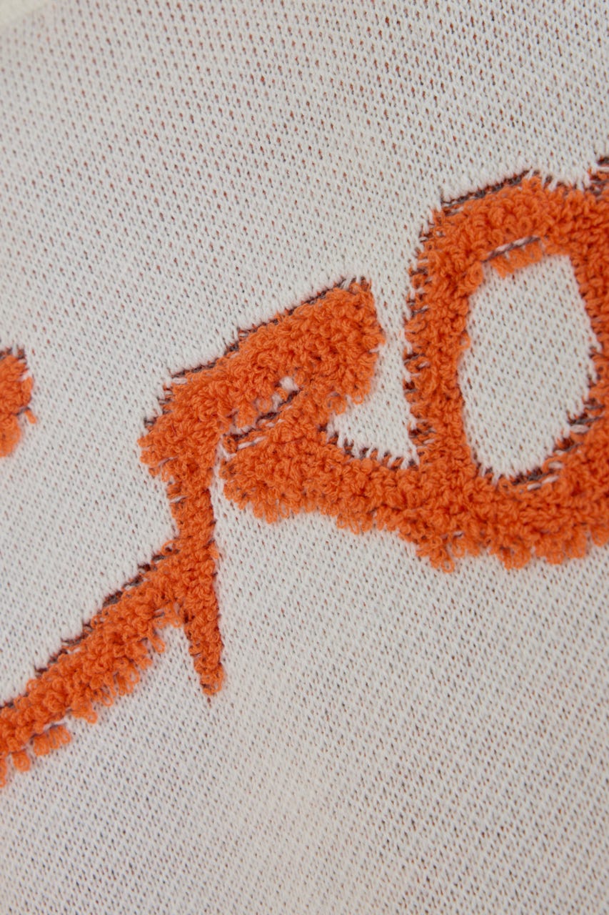 レタリングロゴニットワンピース O/WHT FREE