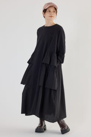 ドッキングフリルワンピース