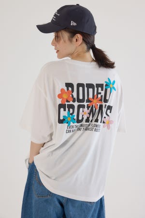 RODEO CROWNS WIDE BOWL | フラワークロスパッチTシャツ (T