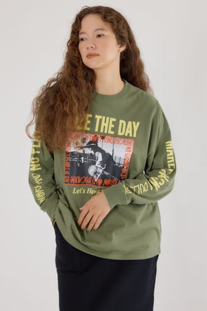 RODEO CROWNS WIDE BOWL | SEIZE THE DAY PHOTOロングTシャツ (T