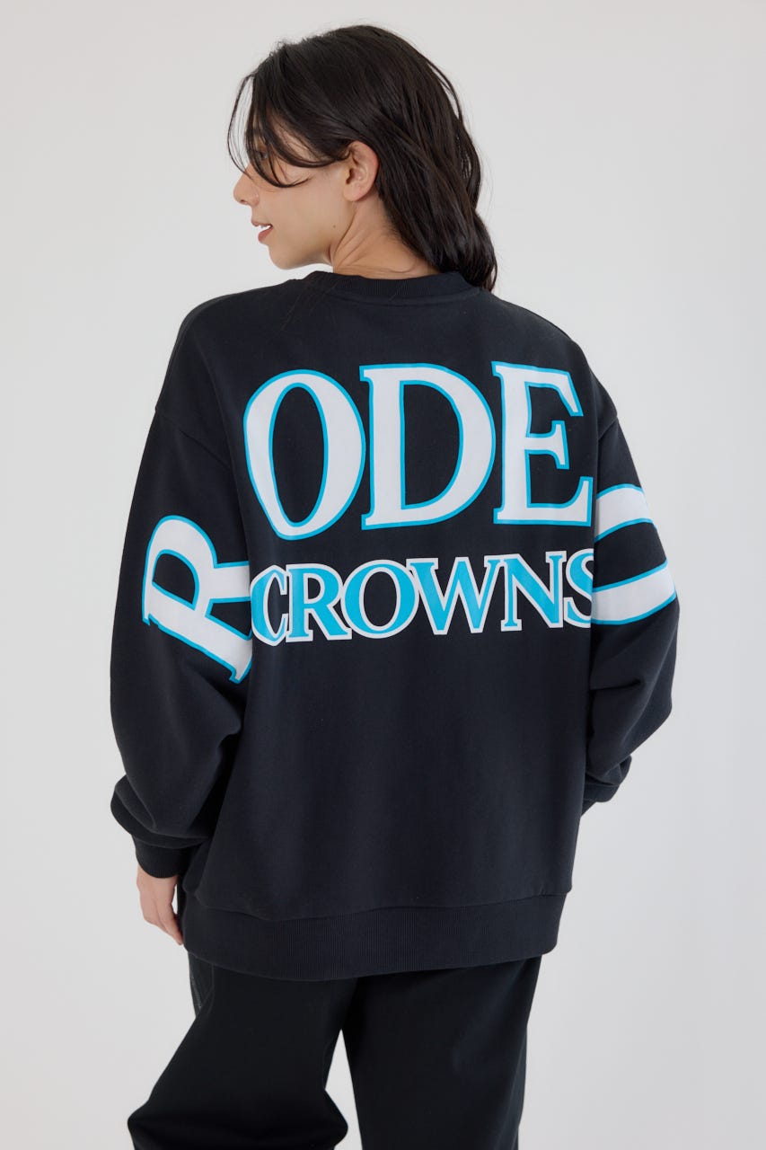 カラーアウトラインロゴスウェット BLK FREE