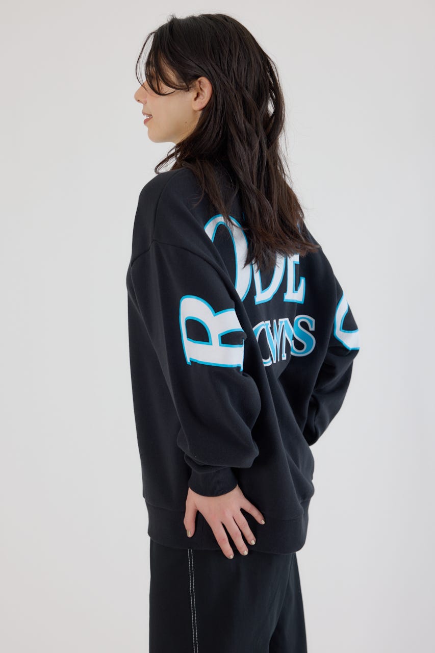 カラーアウトラインロゴスウェット BLK FREE