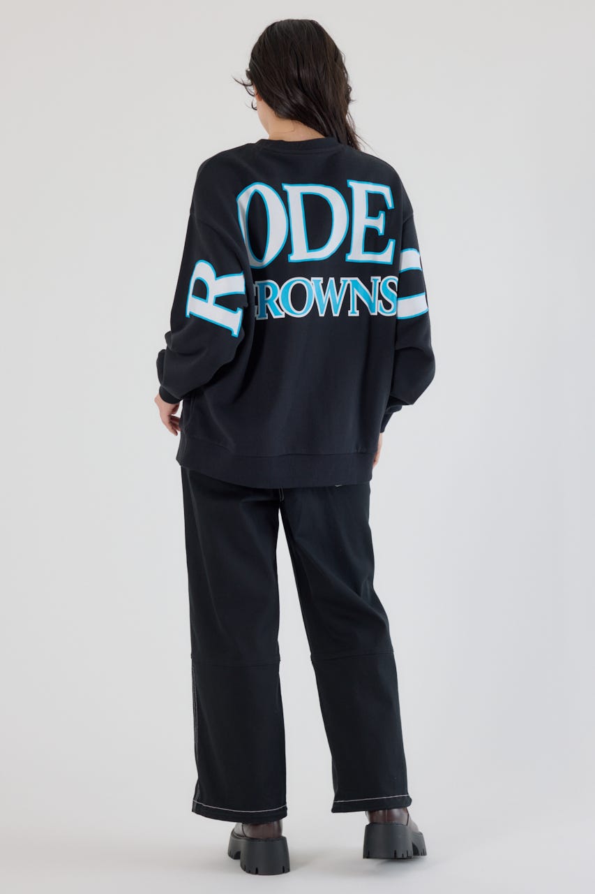 カラーアウトラインロゴスウェット BLK FREE