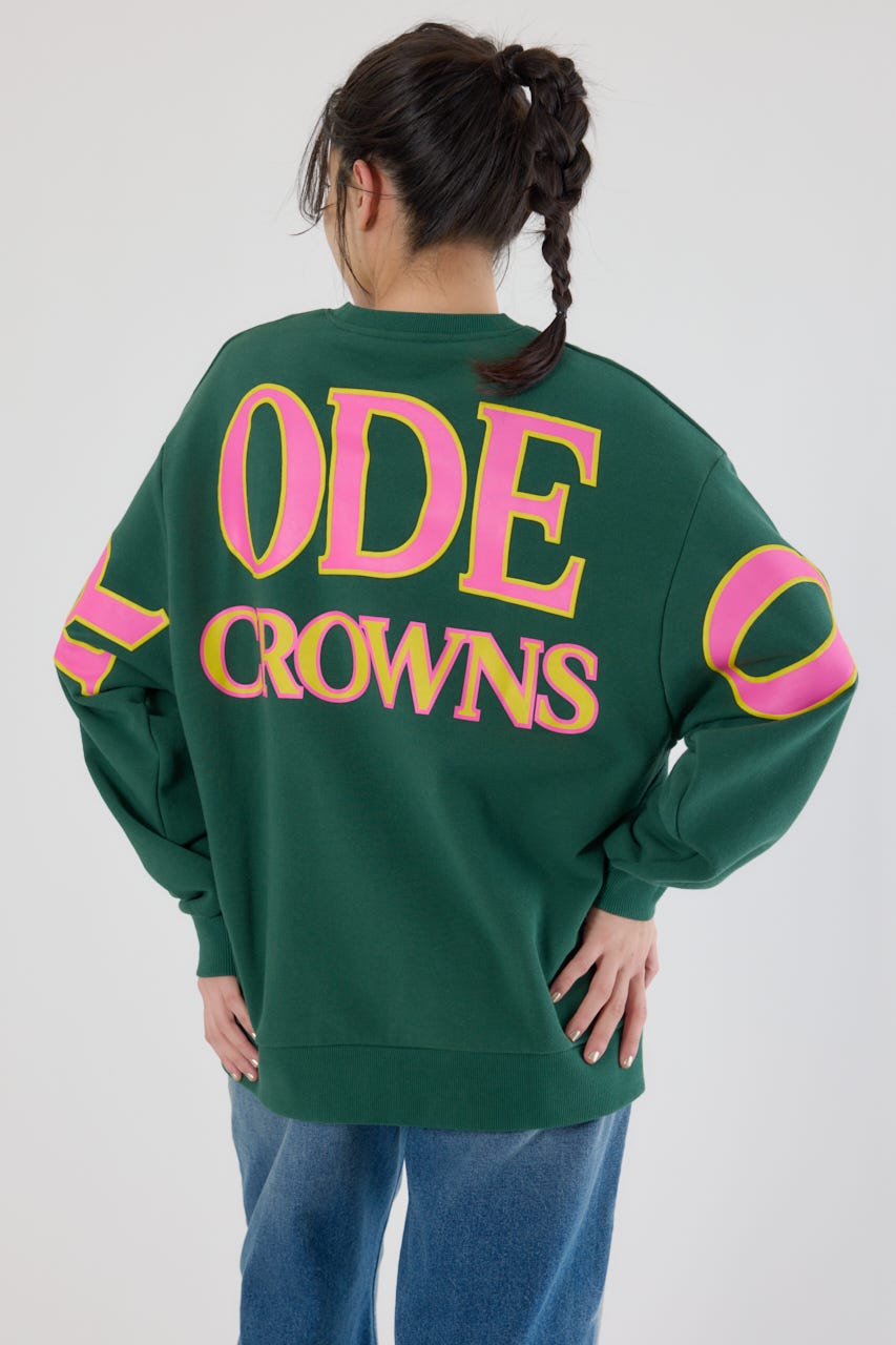 カラーアウトラインロゴスウェット D/GRN FREE