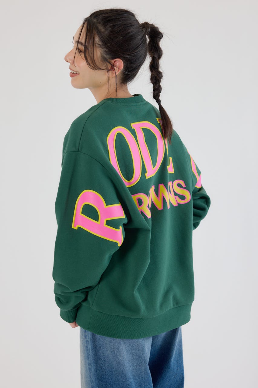 カラーアウトラインロゴスウェット D/GRN FREE