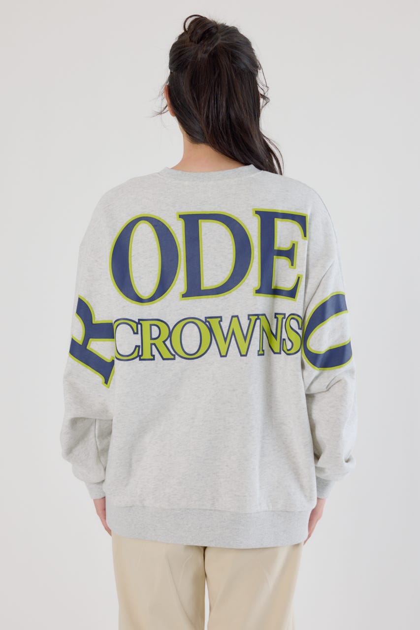 カラーアウトラインロゴスウェット L/T.GRY FREE