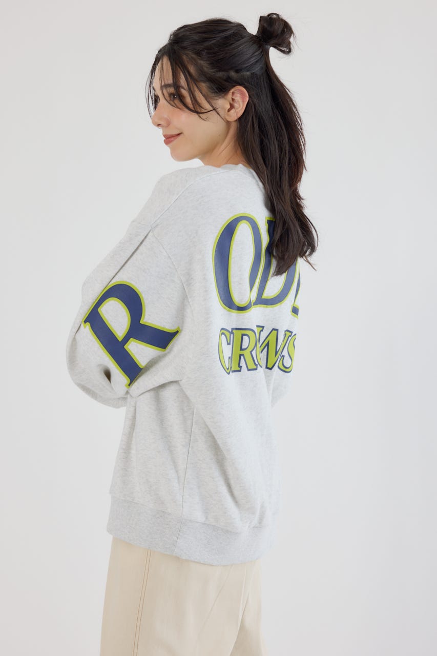 カラーアウトラインロゴスウェット L/T.GRY FREE