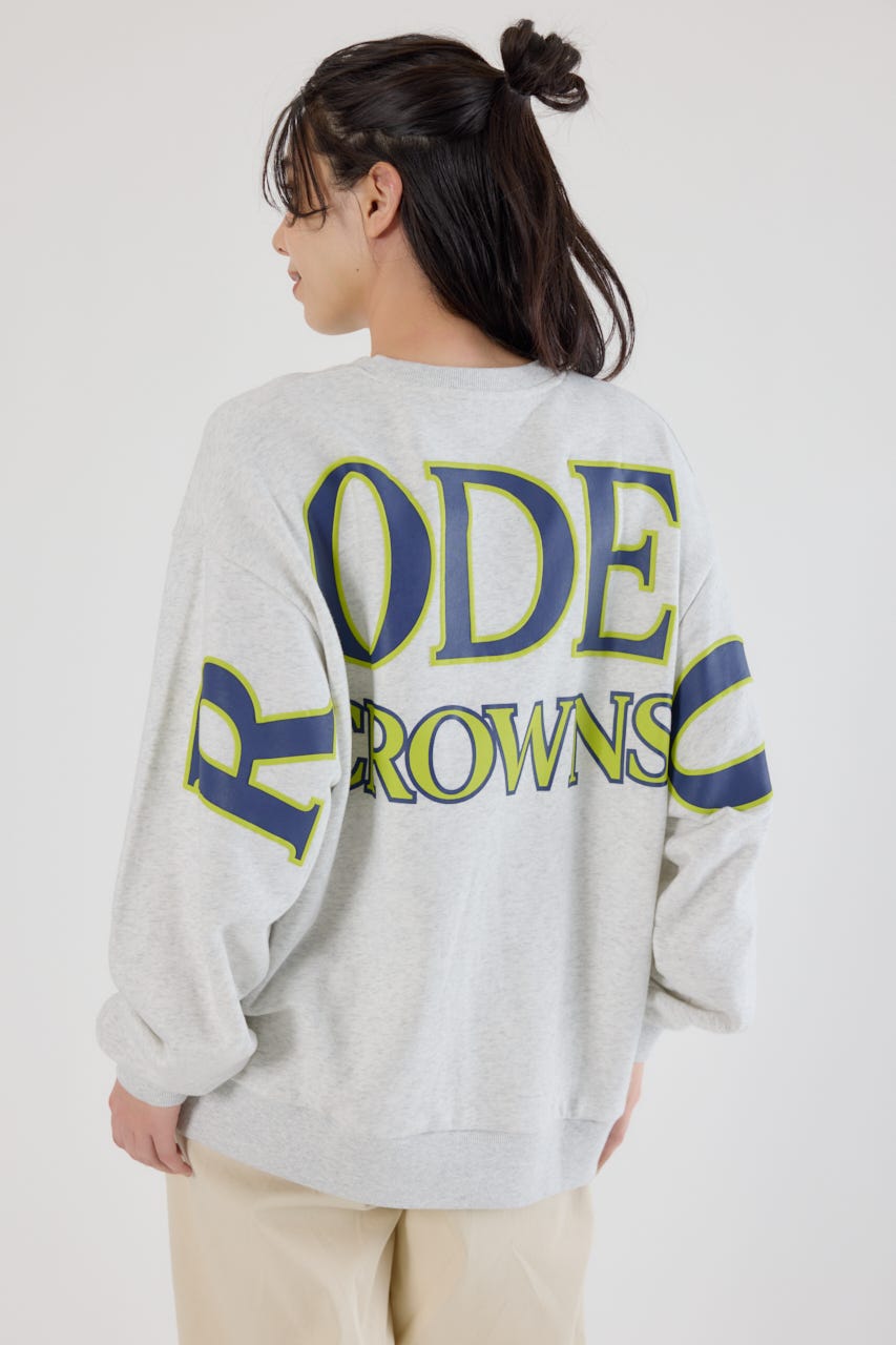 カラーアウトラインロゴスウェット L/T.GRY FREE