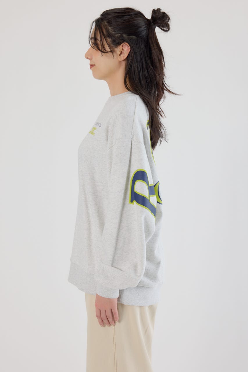 カラーアウトラインロゴスウェット L/T.GRY FREE