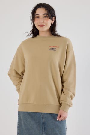 カラーアウトラインロゴスウェット