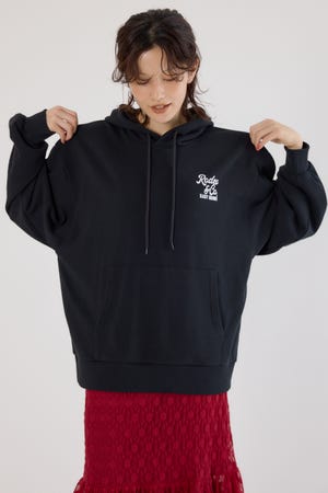 バックエンボススクリプトロゴパーカー