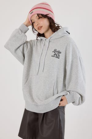 バックエンボススクリプトロゴパーカー