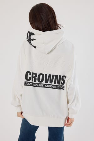 バックエンボススクリプトロゴパーカー