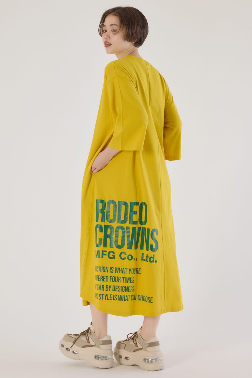 RODEO CROWNS WIDE BOWL | 7分丈袖マキシワンピース (ワンピース