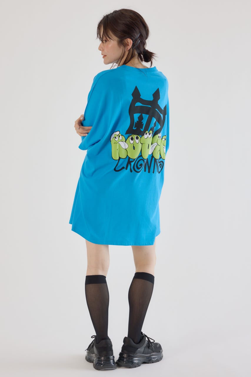 ストリートFace Logo Tワンピース L/BLU FREE