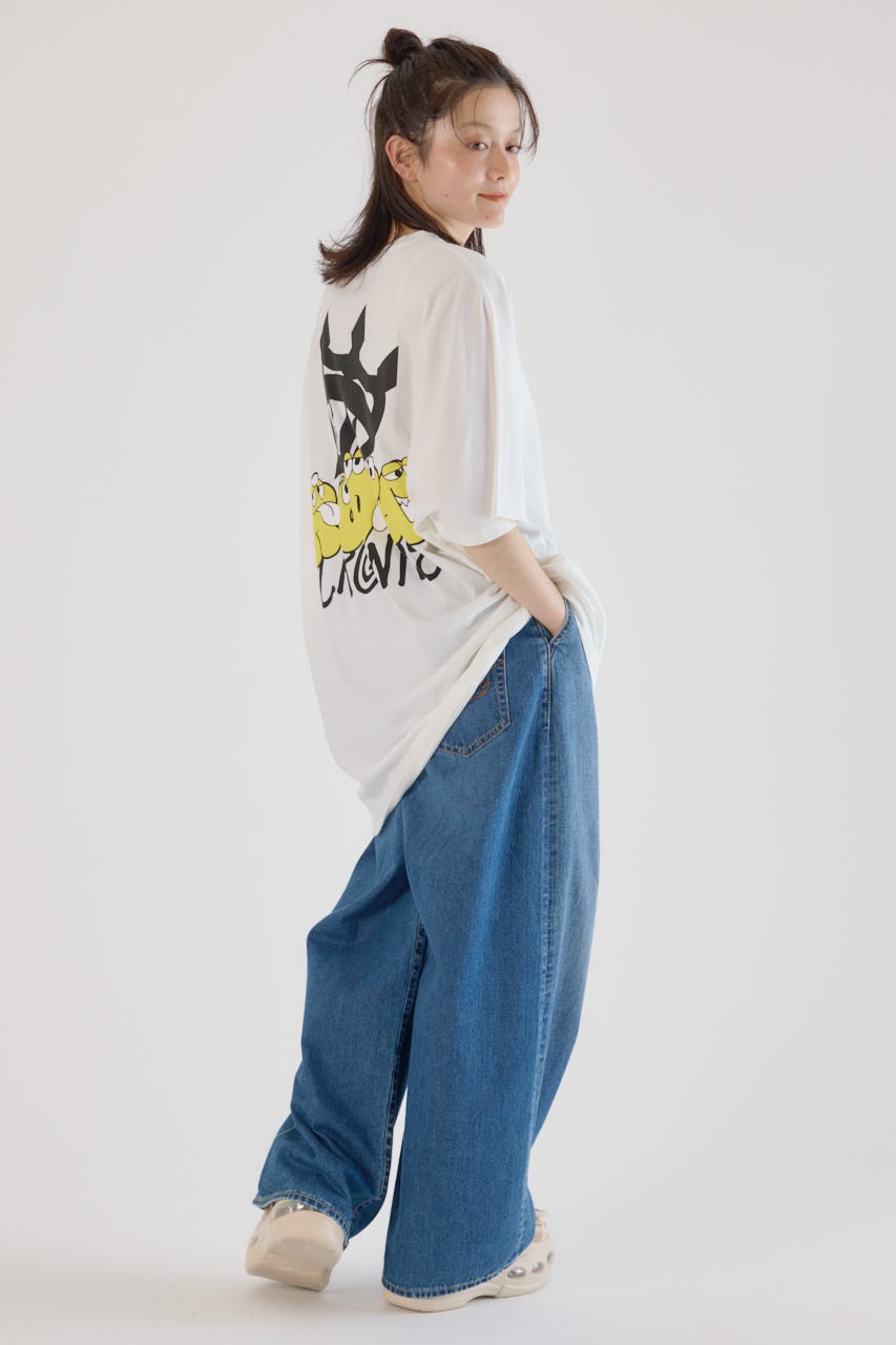 ストリートFace Logo Tワンピース O/WHT FREE