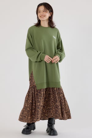 アニマルパターンドッキングワンピース