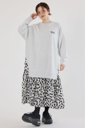 アニマルパターンドッキングワンピース