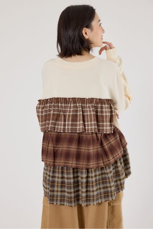 バックティアードトップス