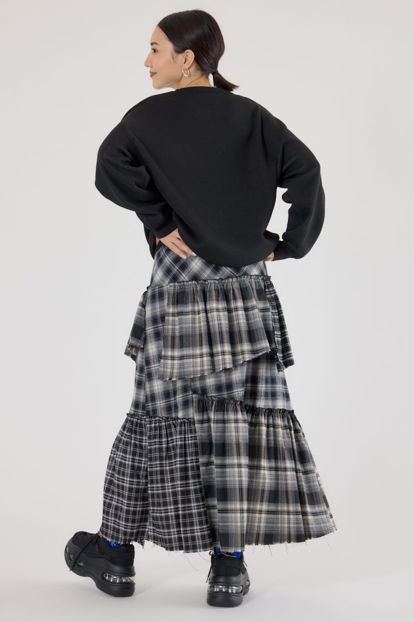 RODEO CROWNS WIDE BOWL | ランダムティアードチェックスカート