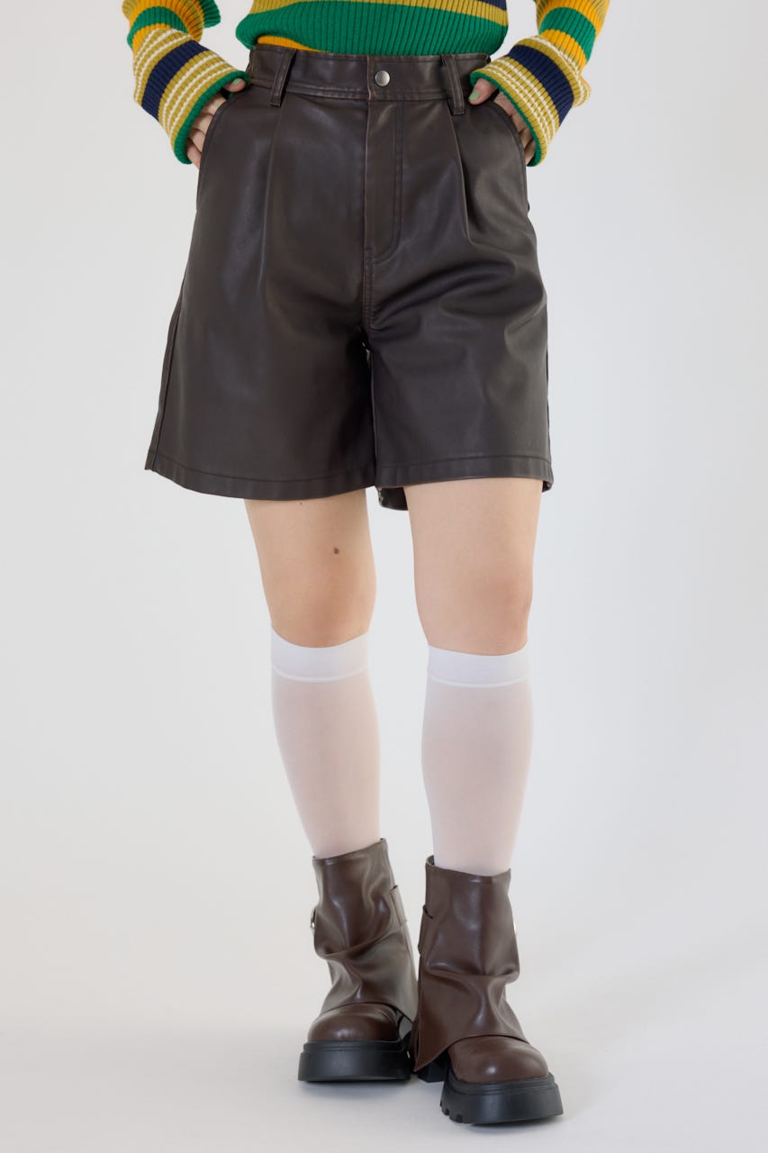 テ*ン様 WORCA レザーハーフサルエルパンツ テ*ン様 WORCA レザーハーフサルエルパンツ テ*ン様 WORCA