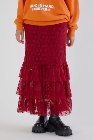 フリルティアードスカート