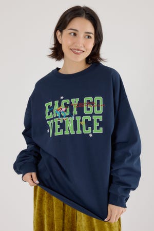 embroidery collegeロング Tシャツ