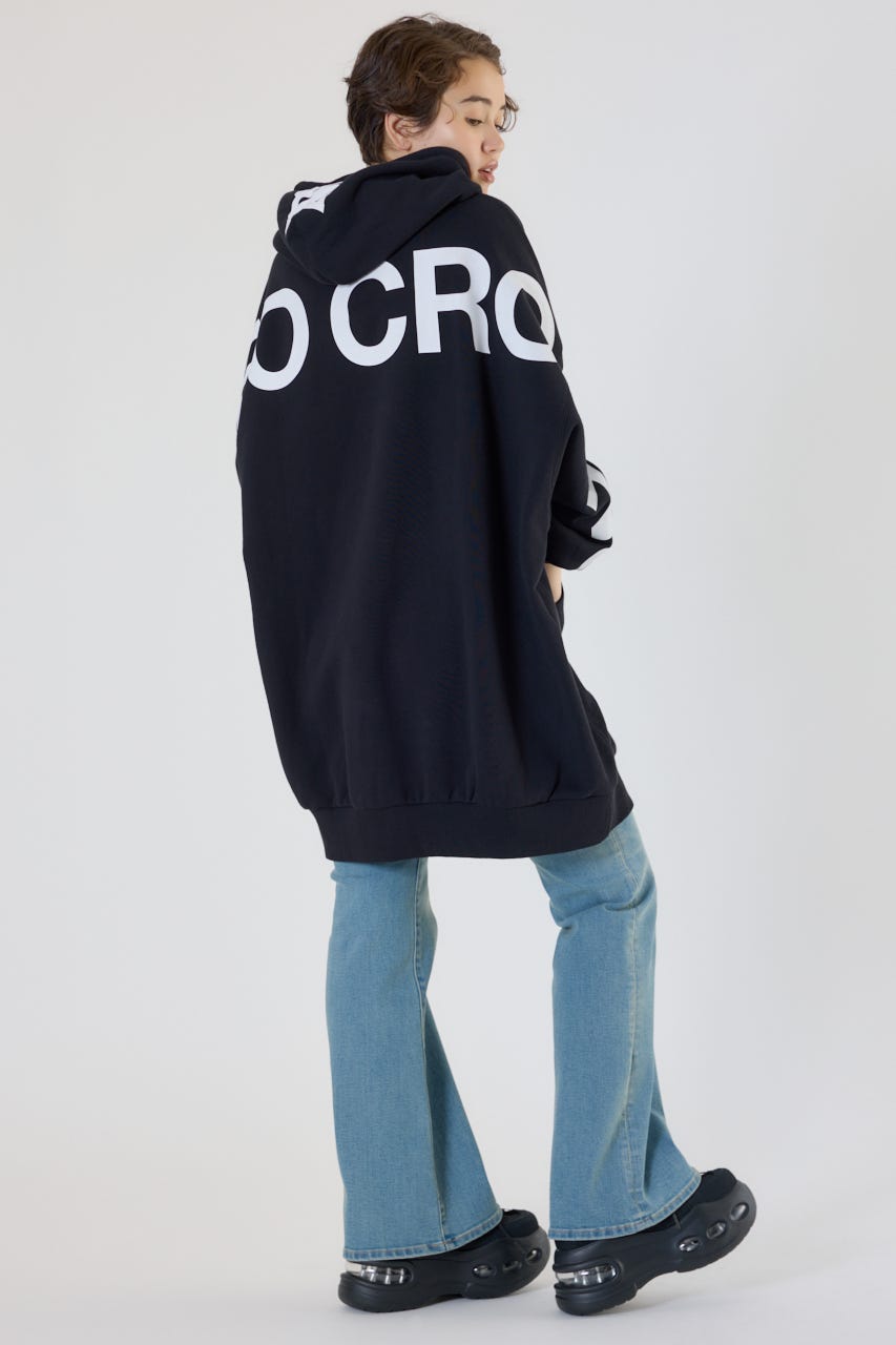 ロゴパーカーワンピース BLK FREE