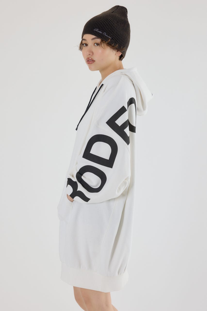 ロゴパーカーワンピース WHT FREE