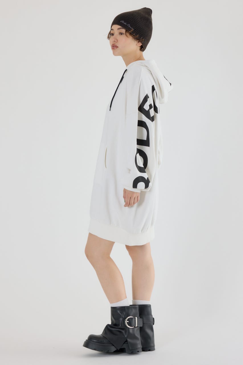 ロゴパーカーワンピース WHT FREE
