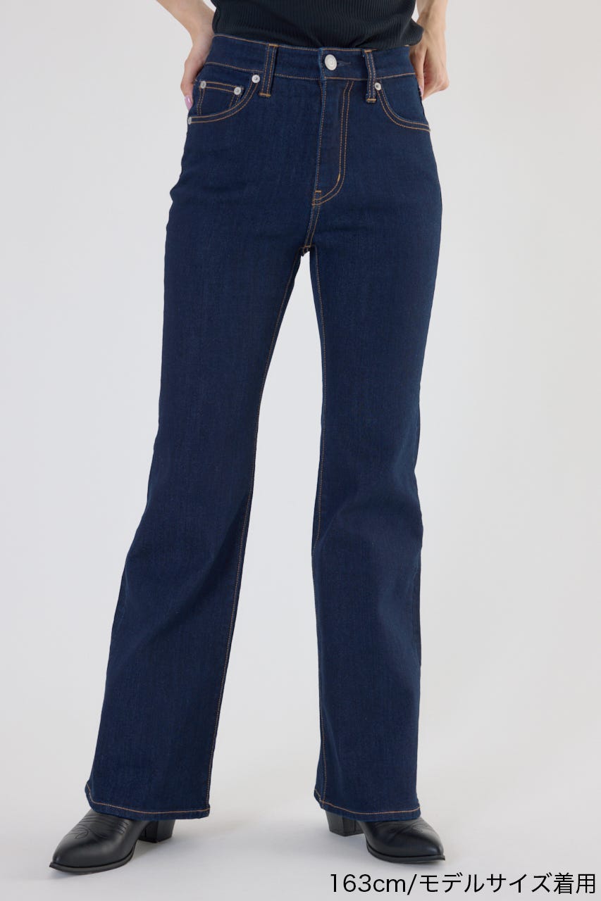 lacebelt flaredenim ペリキュール フレアデニム lacebelt