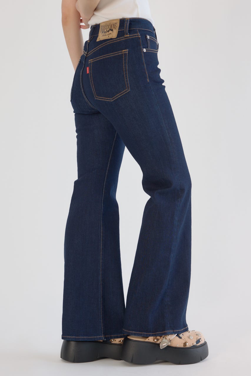エルロデオ. ELRODEO ワイドデニムパンツ フレア エルロデオ. ELRODEO ワイドデニムパンツ フレア 楽天市場