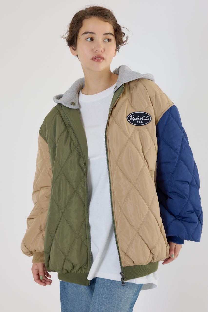 RODEO CROWNS WIDE BOWL | キルティングフードブルゾン