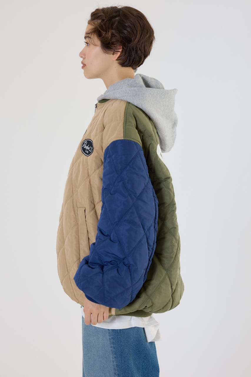 キルティングフードブルゾン Multi_1 FREE